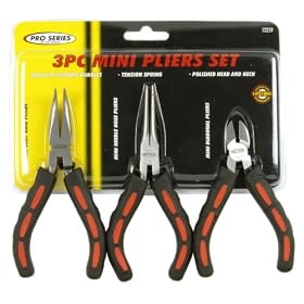 KR Tools 12259 Pro Series 3-Piece Mini Pliers Set by KR Tools