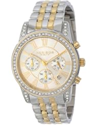 Akribos XXIV Womens AK587TTG Ultimate Crystal Chronograph Stainless Steel Bracelet Watch