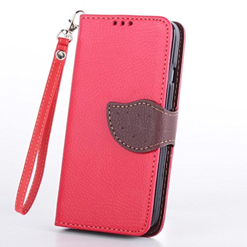 Tikeda-Fashion Beauty Elegant Flower and Deluxe Book Style Folio PU Leather Wallet with Magnet Design Flip Case Cover, Credit Card Holder for LG OPTIMUS L70