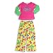 Dream Apparel - Girls Long Sleeve Pajamas, Fuschia, Yellow
