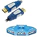 GTMax Audio Video RCA Composite AV Video Game Selector Switcher + iKross 15FT HDMI STANDARD (Blue/White) Cable M/M for XBox, XBOX 360, PS1, PS2, PS3, Gamecube, Wii, DVD, VCR