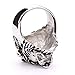JDZ Amulets Men's Heavy Metal Gothic Lion Head Stainless Steel Biker Ring JewelrySP0555A09