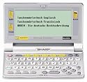 Sharp PW-E410 elektronisches W&ouml;rterbuch mit Langenscheidt Taschenw&ouml;rterb&uuml;chern Englisch und Franz&ouml;sisch und DUDEN in neuer Rechtschreibung