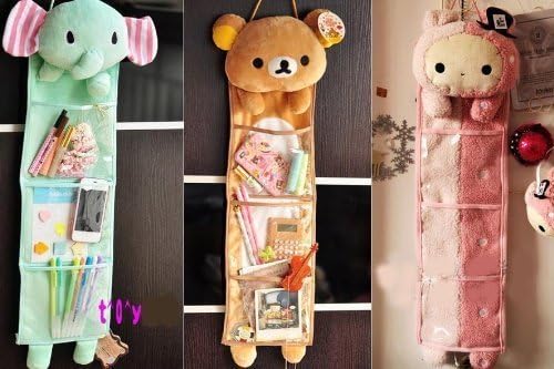 Readyshipping Rilakkuma San-x Wall Hanging Storage Bag 3 Pockets 3 Designs (bear)
