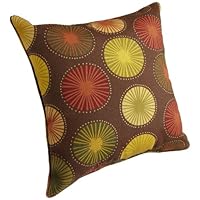 Brentwood 5360 Berginer Chocolate Welt Cord Outdoor Pillow, 17-Inch