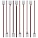 LightingWill 10pcs Pack Strip Wire Solderless Snap Down 2Pin Conductor LED Strip Connector for 8mm Wide 3528 2835 Single Color Flex LED Strips