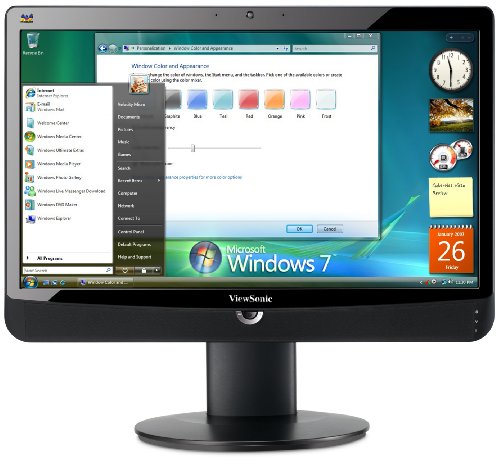 ViewSonic VPC220 21.5-Inch All-in-One PC with Intel Pentium E6600 3.06GHz 512MB NVIDIA GeForce 310M 4GB RAM 320GB HD DVDRW Full High-Def Win 7 Pro