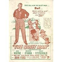 The Quiet Man Poster Movie I 11x17 John Wayne Maureen O'Hara Barry Fitzgerald Victor McLaglen