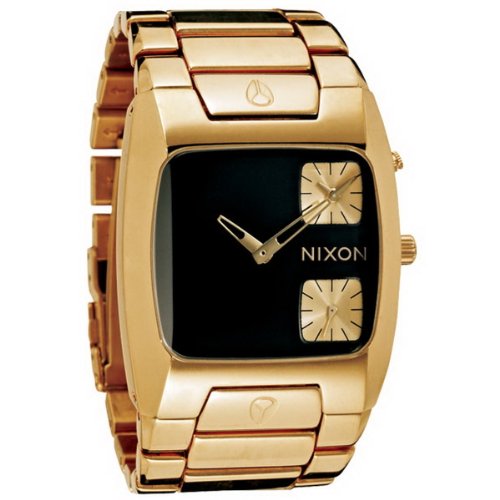 Nixon Banks All Gold Black Mens Watch A060510