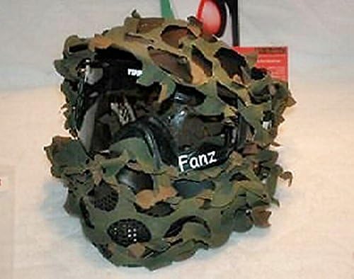 PK® Scenario Ghillie Mask helmet woodland camo cool cheap kit camo anti fog events back coverage paintball Airsoft