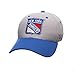 NHL Zephyr New York Rangers Mens The Athlete Z-Fit Hat, Medium/Large, Grey/Royal