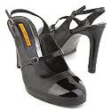 Via Spiga Branded Black slingback