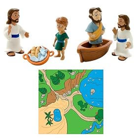 Jesus Figurines and Play Mat Set Jesus Figurines and Play Mat Set