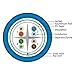 Vertical Cable Cat6, 550 MHz, Shielded, 23AWG, Solid Bare Copper, 1000ft, Bulk Ethernet Cable, Blue