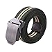 AMA(TM) Men Automatic Square Buckle Waist Belt Sports Knit Canvas Waist Strap Belts