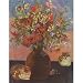 Paul Gauguin (Flowers and cats) Art Poster- 11x17 custom fit with RichAndFramous Black 99 inch Poster Hangers