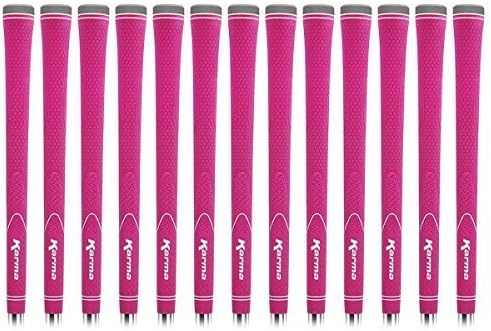 Karma Neion II Ladies 13 Piece Golf Grip Bundle, Pink by Hireko Golf