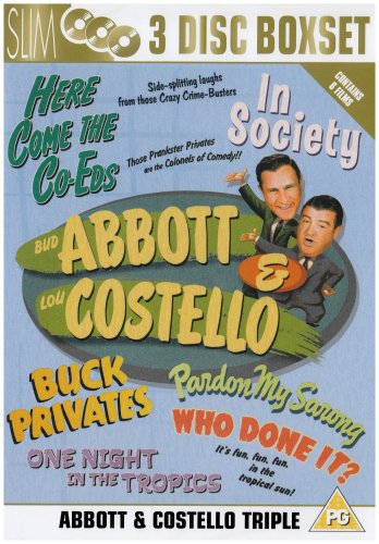 CD-Charts  DVD : Abbott And Costello Collection - Pardon My Sarong/Buck Privates/Here Come The Co-Eds/Who Done It?/One Night In The Tropics/In Society