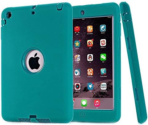 iPad Mini 1/2/3 Case,Cafeleo 3 in 1 Sheild Bumper Cover Heavy Duty Hybrid Soft TPU&amp;Hard PC Skin Shockproof Drop-Resistance Anti-slip Full Protection for Apple iPad Mini 1/2/3