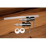 Stainless Soap Pumps with Collar Rings - 2pk - Replacement Pumps for your Bottles, Mason Jars or other DIY Soap or Lotion Dispensers