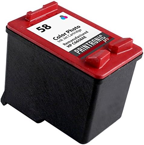 Printronic Pro Remanufactured HP 58 Ink Cartridge Photo Color C6658AN for HP DeskJet F4180 Deskjet F380 PSC 1315 DeskJet F2280 DeskJet F2180 DeskJet D1460 OfficeJet 5610 DeskJet D2460 DeskJet 5550 PSC 1350 Inkjet Printers