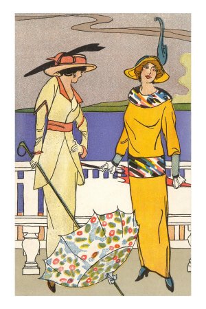 French Fashion, Art Deco Premium Poster Print, 16x24