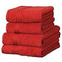 Linens Limited Supreme 500gsm Egyptian Cotton Bath Towel, Red