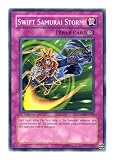 2007 Strike of Neos Unlimited STON58 Swift Samurai Storm! / Single YuGiOh! Card in Protective Sleeve