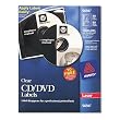 Avery&reg; CD/DVD Glossy Label for Laser Printers, Clear, 40/pack