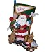 Bucilla Sports Santa Stocking Felt Applique Kit