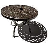 Strathwood St. Thomas Cast Aluminum Side Table with Ice Bucket