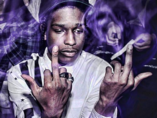 Kumax ASAP ROCKY Fabric Canvas Cloth Poster Print For Bar Office Room Wall Print Decor (8.26x11.69inch 12x15.98inch 14x17.99inch )