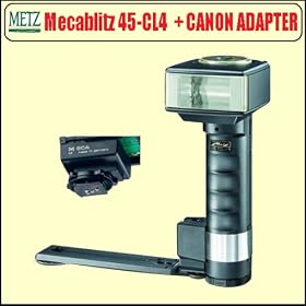 Click here to buy Metz Mecablitz 45-CL4 Digital Professional Handle Mount Electronic Flash Unit with... by Metz.