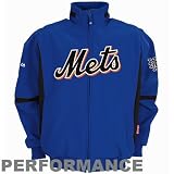 MLB New York Mets Adult Long Sleeve Therma Base Premier Jacket, X-Large