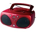 Tamashi CD 100 R Tragbarer CD-Player (FM Tuner) rot