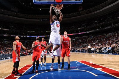 Los Angeles Clippers v Philadelphia 76ers: Elton Brand Photographic Poster Print by Jesse D. Garrabrant, 28x42