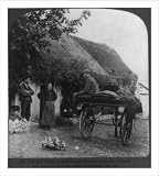 Historic Print (L): Pat and Biddy at their home, County Armagh, Ireland