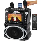 Karaoke USA Karaoke System with 7-Inch TFT Color Screen and Record Function (GF829)