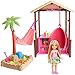 Barbie FWV24 Tiki Hut Toy, Multi-Color