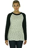 Kensie Women's Long Sleeve Marled Knit Sweater