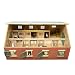 Kids Globe par Toys World - 610595 - Jouets Belle ferme - �curie en bois 1:24 avec 7 box � chevaux (pour chevaux de marque Schleich)
