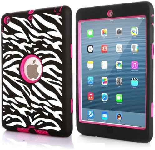 NewMall ipad mini2 case,Zebra Shock-Absorption / Impact Resistant Hybrid Dual Layer Armor Defender Full Body Protective Case Cover for ipad mini2 case