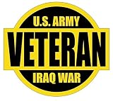 1 Pcs Finest Popular U.S. Army Iraq War Veteran Car Sticker Sign Military Permit Hard Hat Decal Helmet Stick Size 2