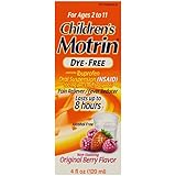 Motrin Children's DyeFree Pain Reliever and Fever Reducer, 4 Fluiduid Ounce