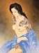 Tattoo Japanese Lady Wall Scroll Q30