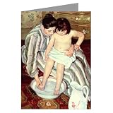 Giant Vintage Mothers Day Card (10×13 inch) of Mary Cassatt’s The Bath 1891