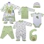 Hudson Baby 6-Piece Rainforest Layette Set - Green, Newborn