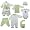 6-Piece Rainforest Layette Set, 3-6 months