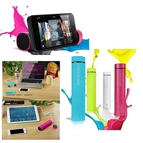 NewRice Mobile Power Bank+Speaker+Cell Phone Cradle 3in1 multifunction External Battery 4000mAh Portable Power Bankor Iphone6 5s 5c 5 4s 4 3gs, Samsung Galaxy Note 3 Note 2 S4 S3 Mega, Nokia Lumia 1020 925 928 920, HTC Desire 500 Droid DNA One 8x 8s, Google Nexus 4, Blackberry Q10 Q5 Z30 Z10, Lg Optimus G, Motorola Moto X Droid Maxx Droid Ultra, Sony Xperia Z1 (blue)