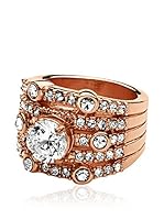 Dyrberg/Kern Anillo Crystal (Rosado / Transparente)